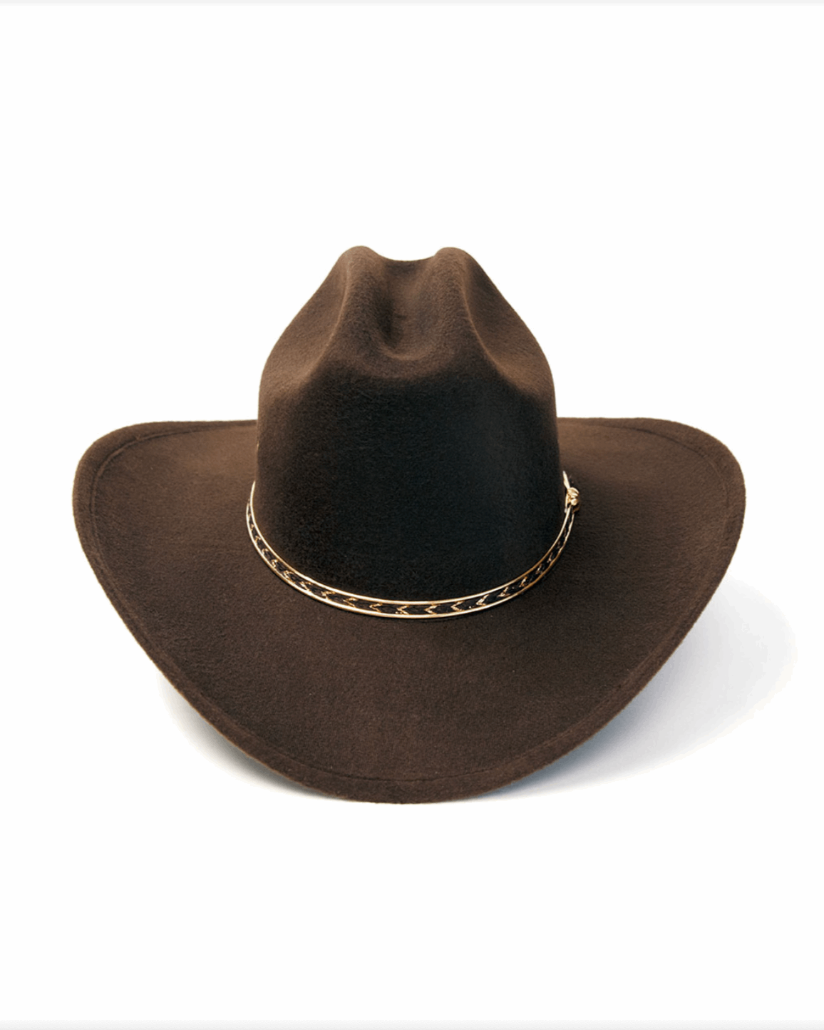 Brown Felt Finished Cattleman Hat