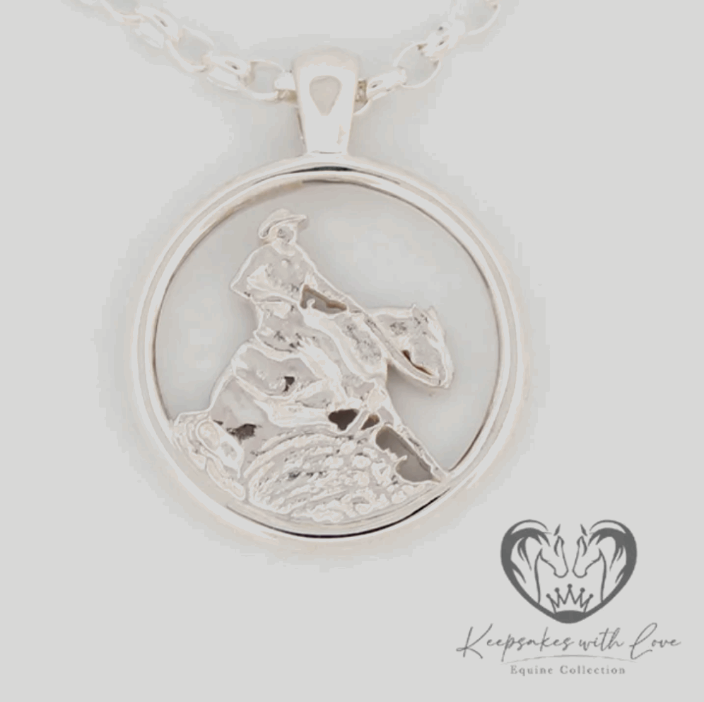 KWL: Sterling Silver Reining pendant - P365