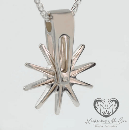 KWL: Sterling Silver Western Rowel Pendant - P217