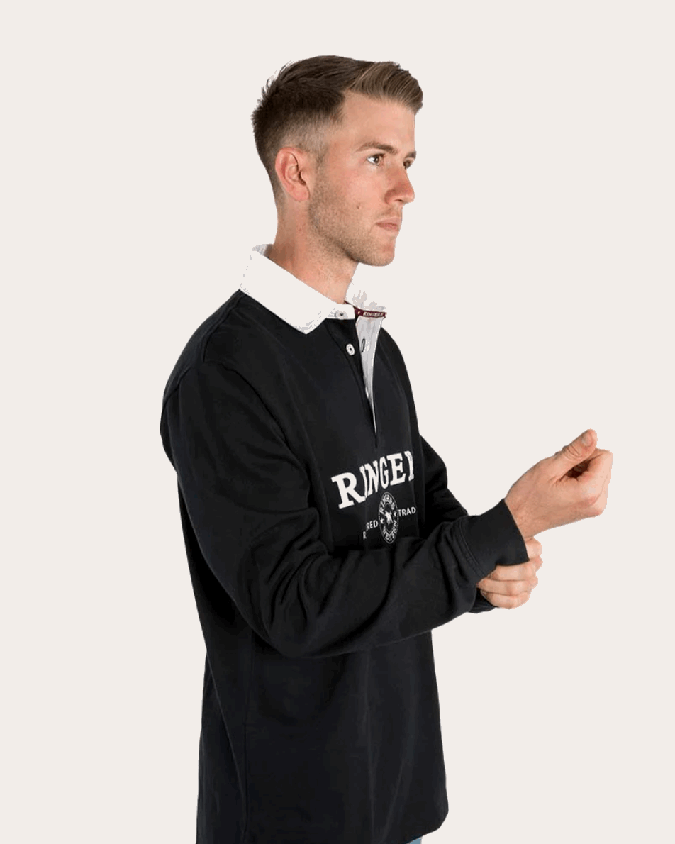 Ringers Western: Burton Rugby Jersey - BLACK