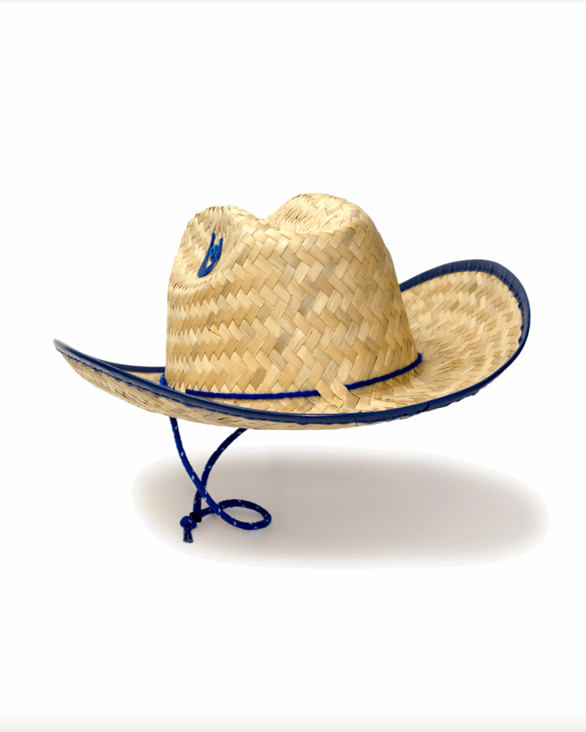 Kids Straw Sheriff Hat - BLUE