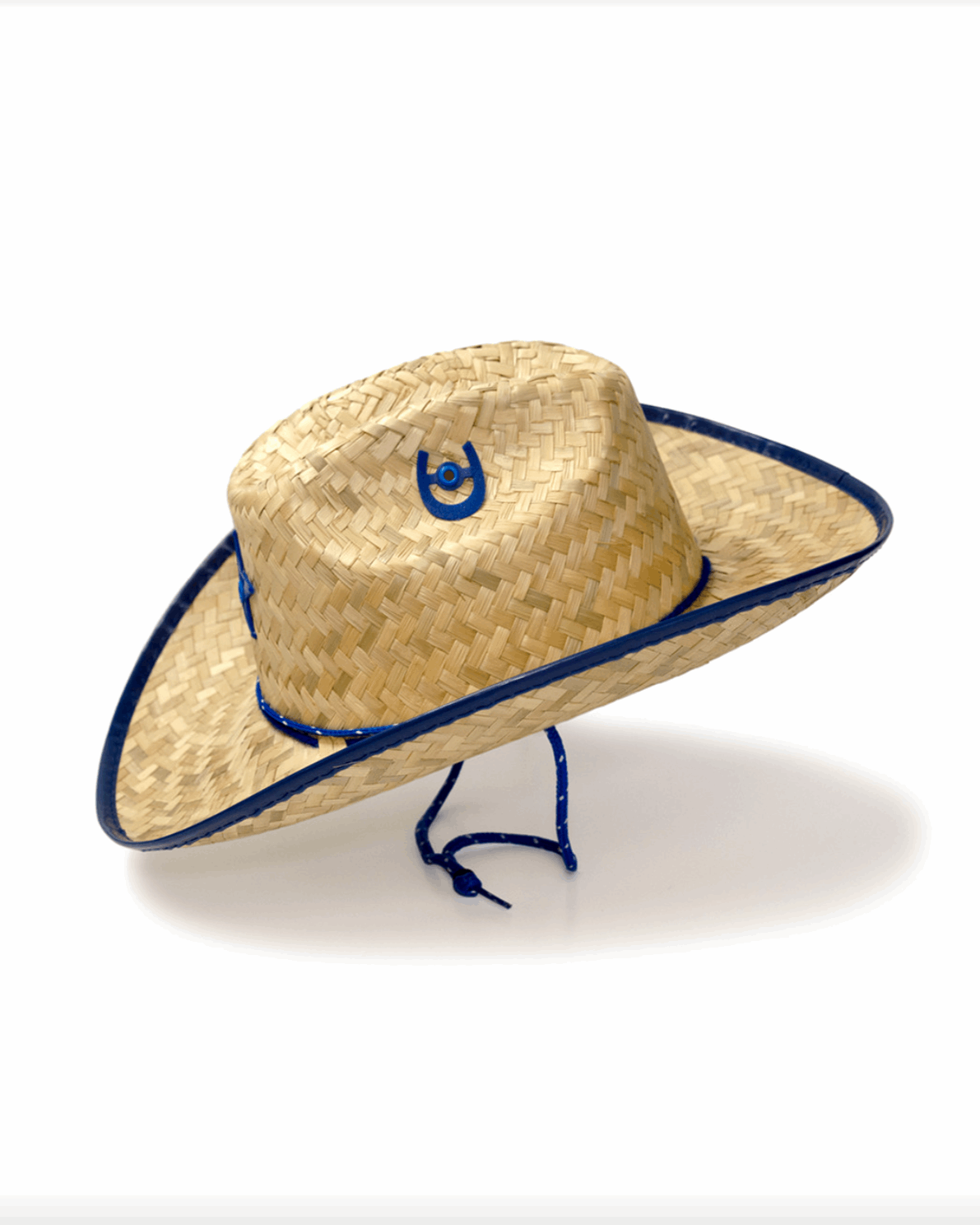 Kids Straw Sheriff Hat - BLUE