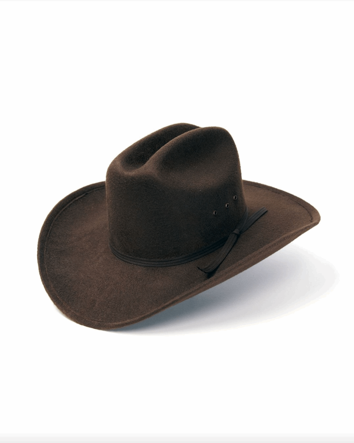 Brown Felt Finished Cattleman Hat