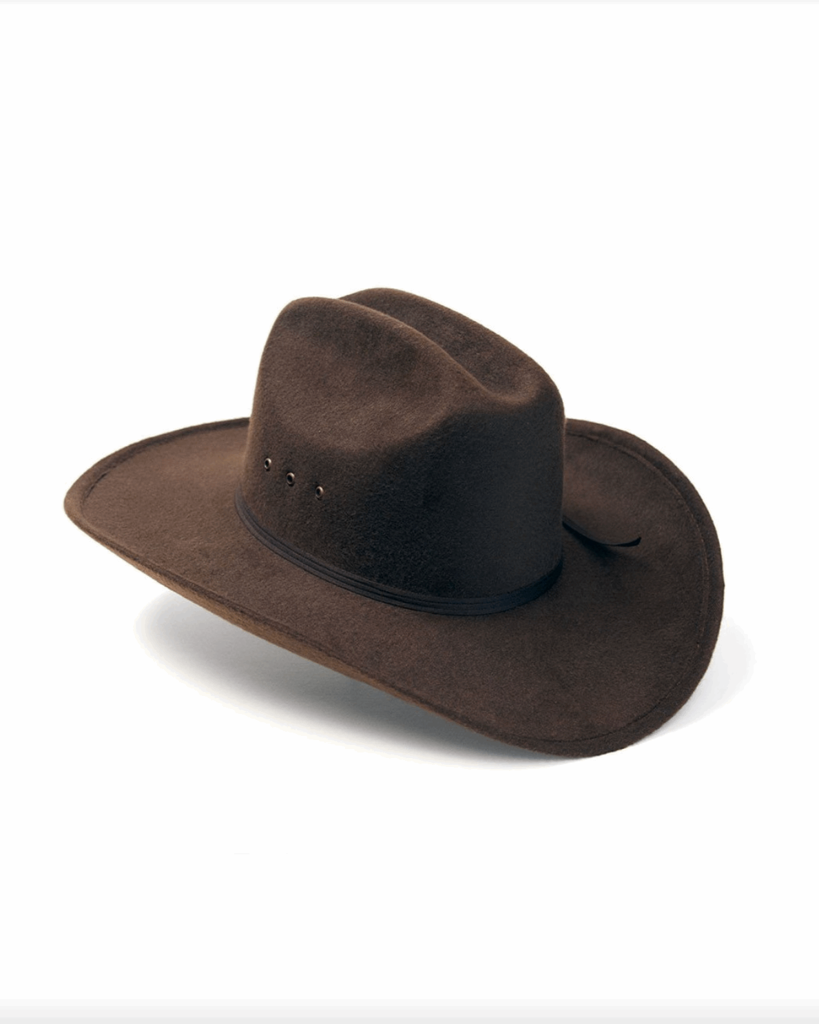 Brown Felt Finished Cattleman Hat