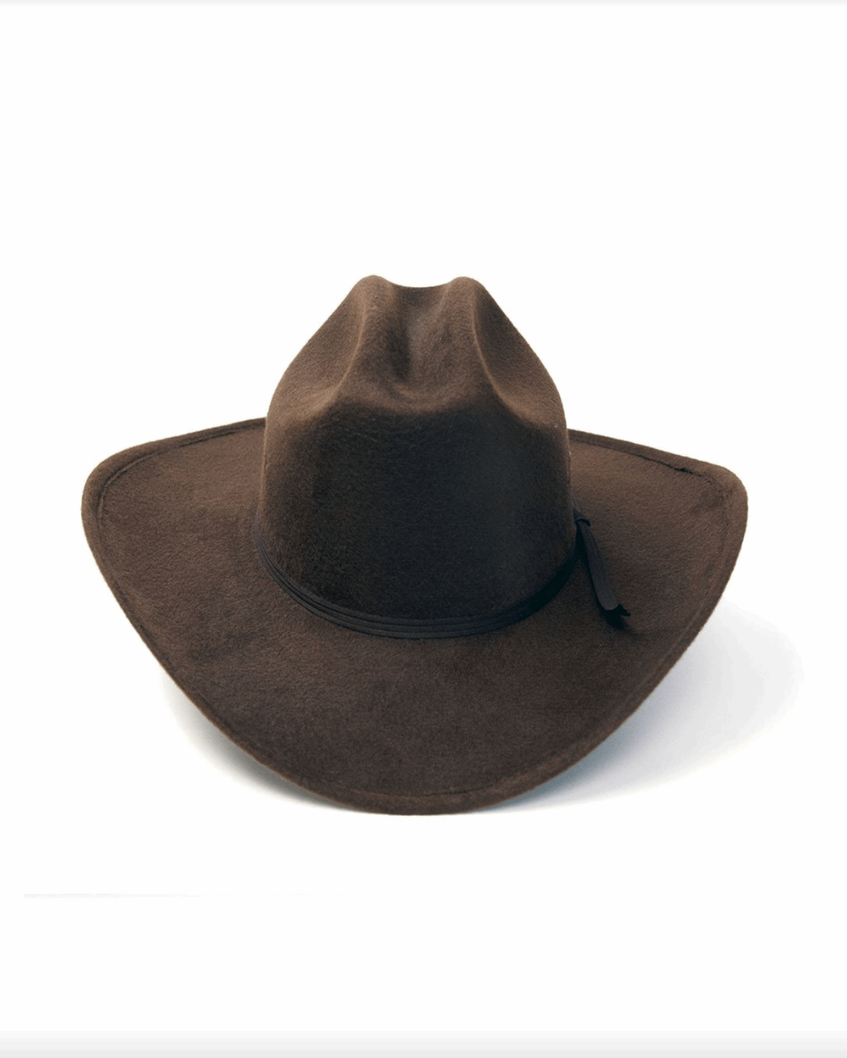 Brown Felt Finished Cattleman Hat