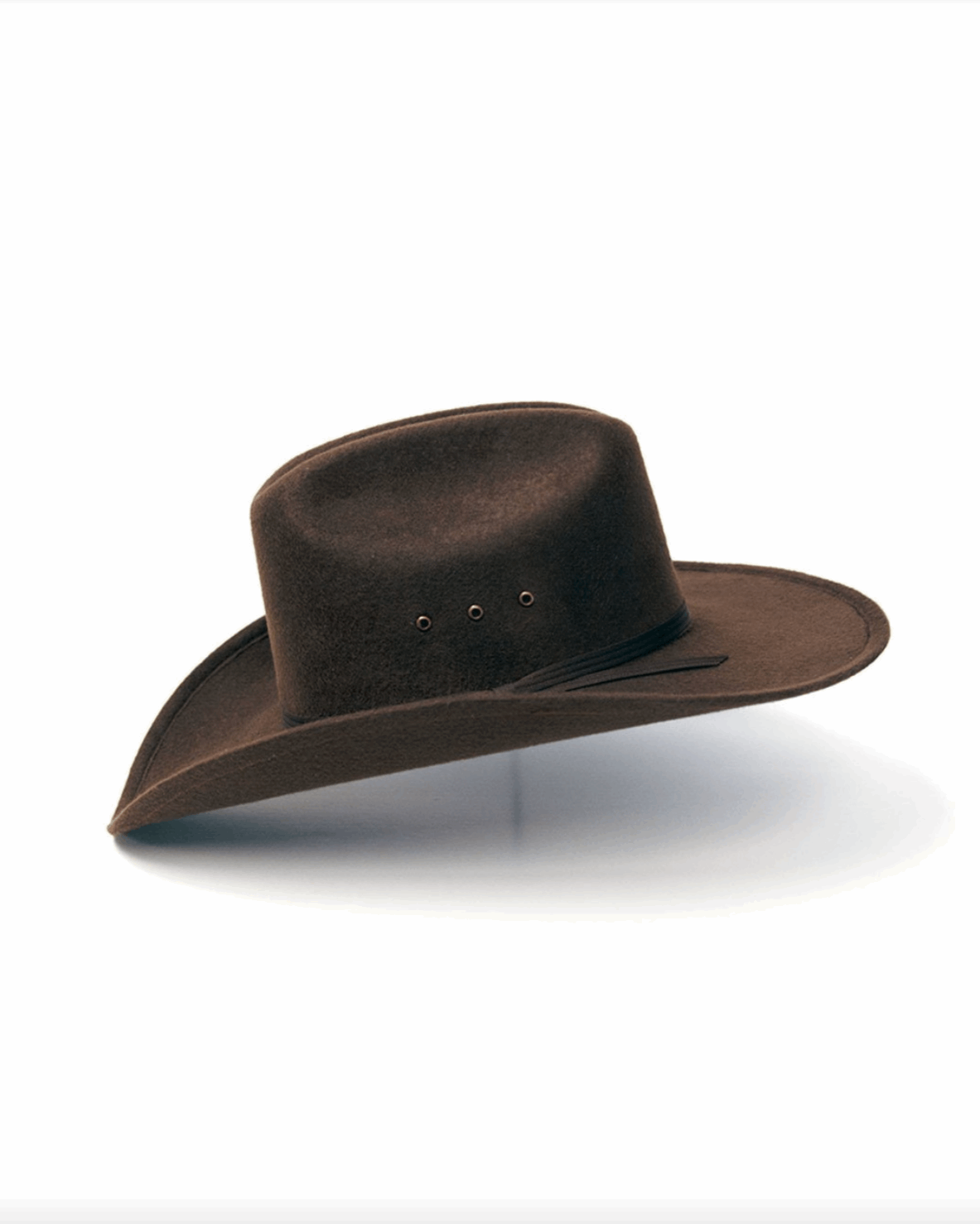 Brown Felt Finished Cattleman Hat