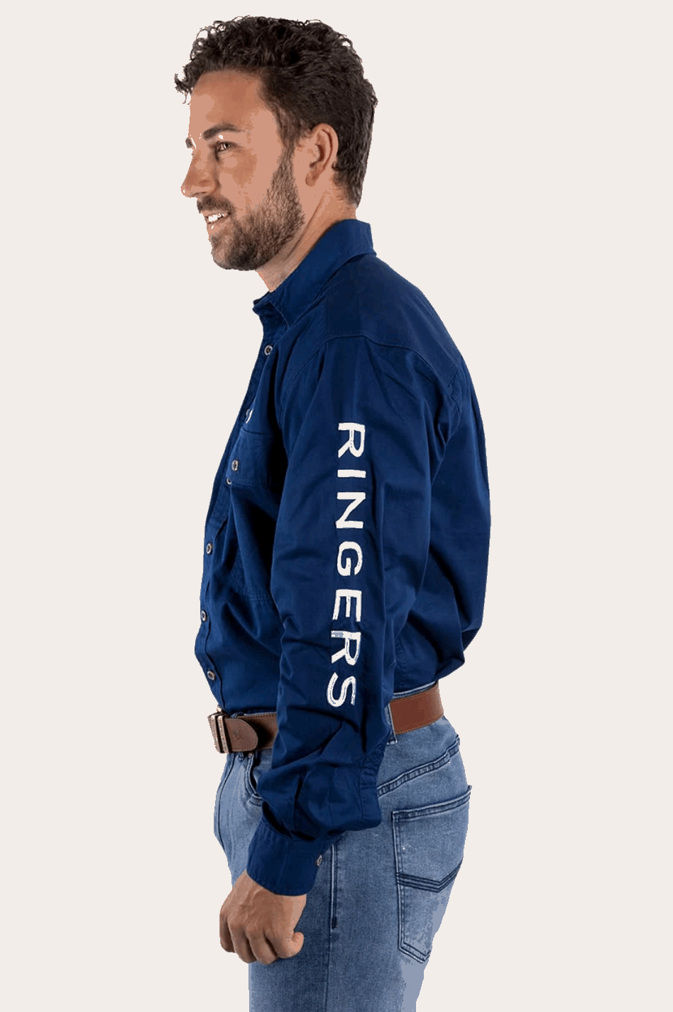 Ringers Western: Mens Hawkeye Work Shirt - Navy