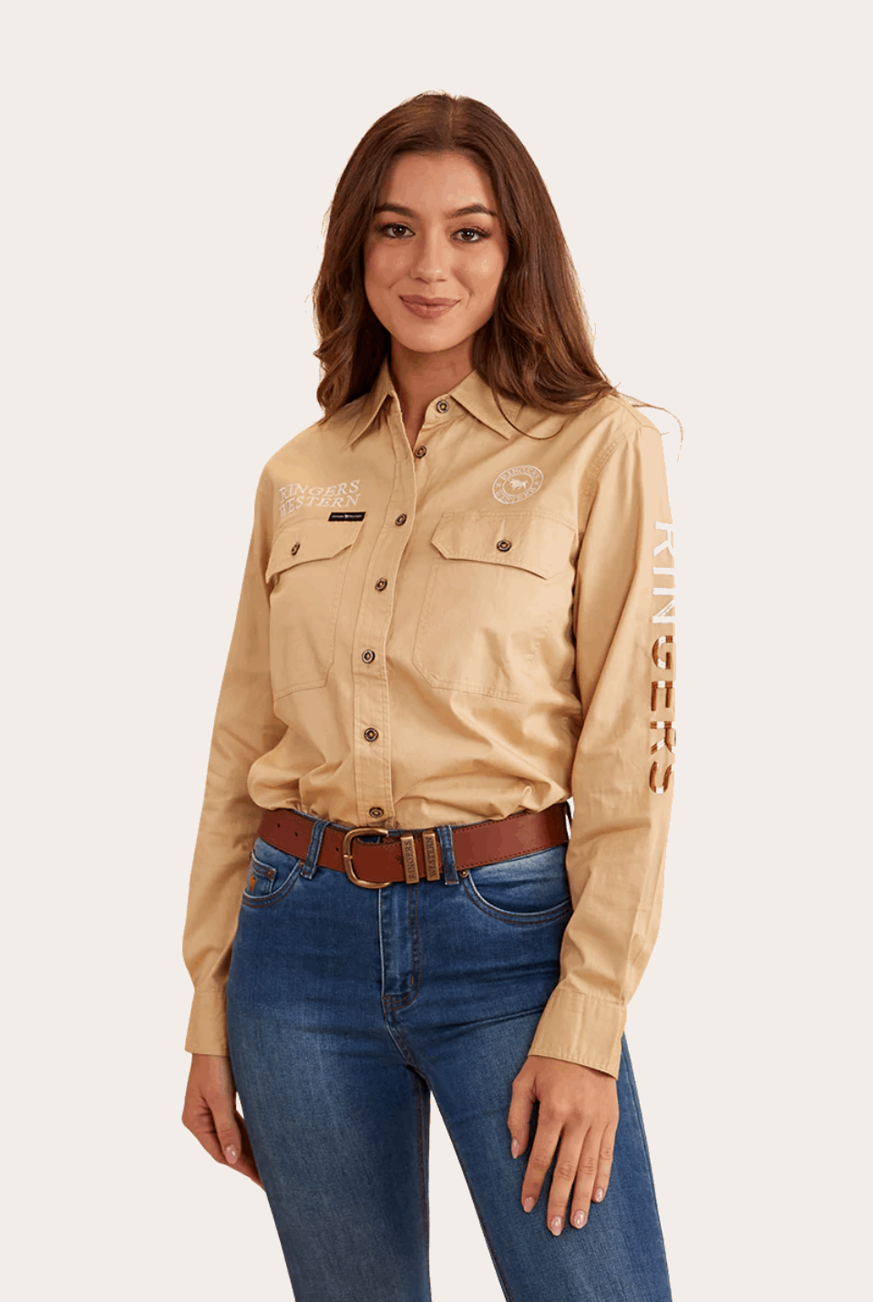 Ringers Western: Ladies Jillaroo - Dark Sand