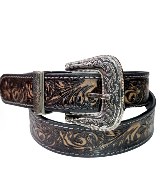 Outback King: Midnight Floral Belt