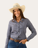 Ringers Western: Ladies Faith Dress Shirt - Navy