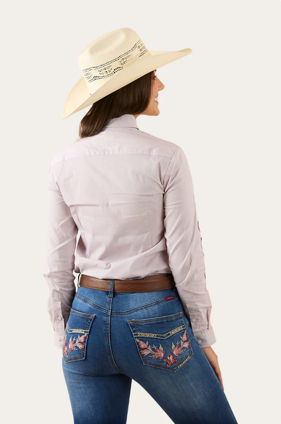 Ringers Western: Ladies Faith Dress Shirt - Rose