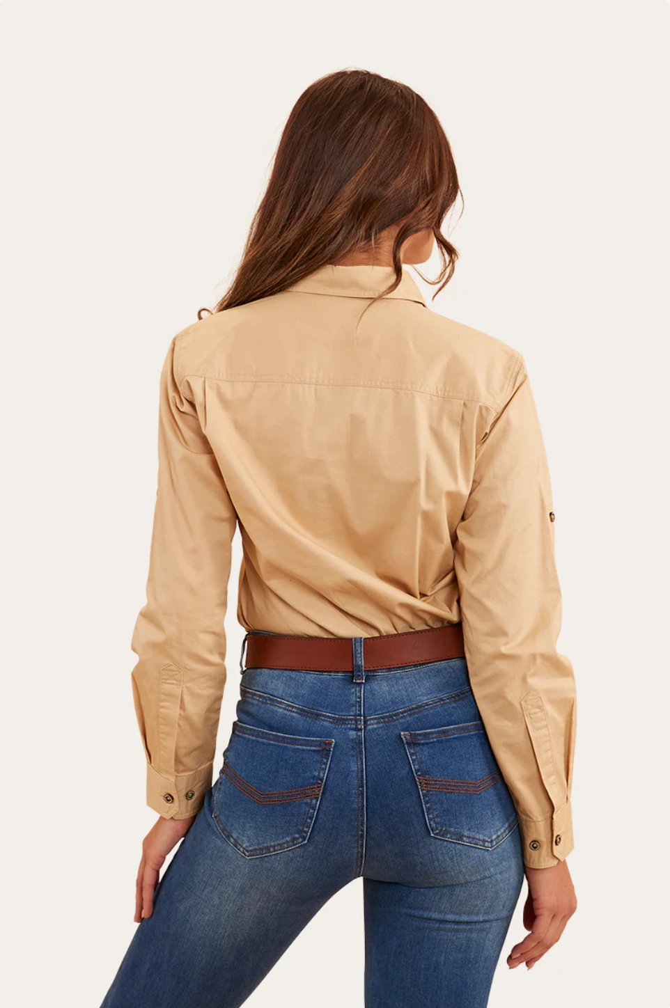 Ringers Western: Ladies Pentecost Work Shirt - Sand