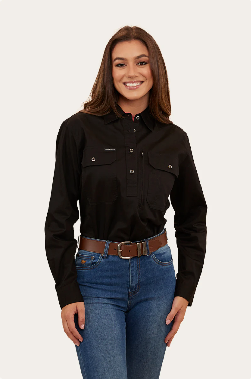 Ringers Western: Ladies Herefords Work Shirt