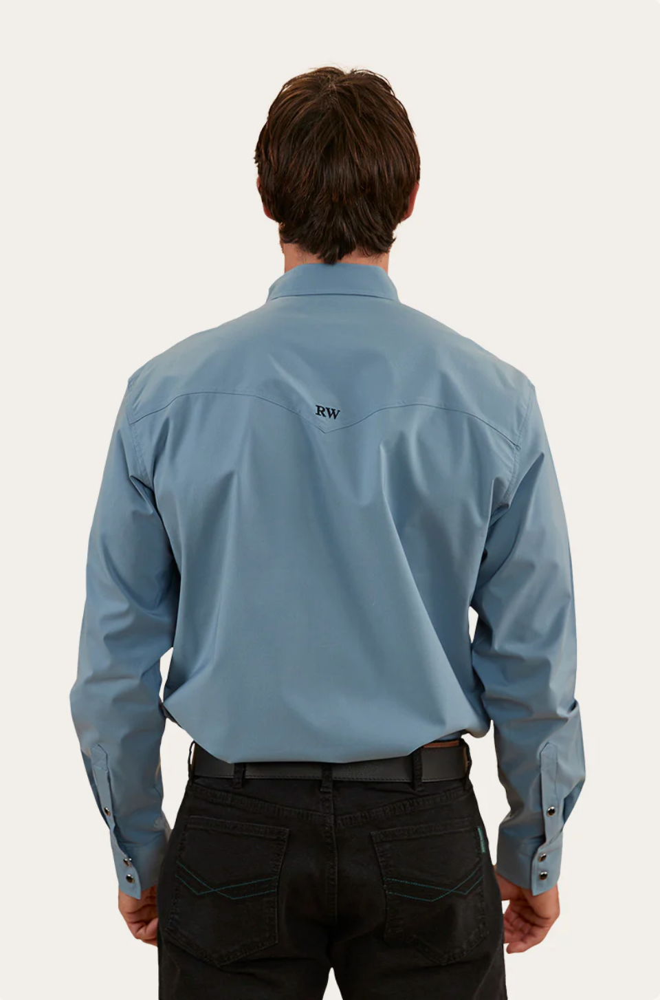 Ringers Western: Mens Dillinger Western Shirt - Blue