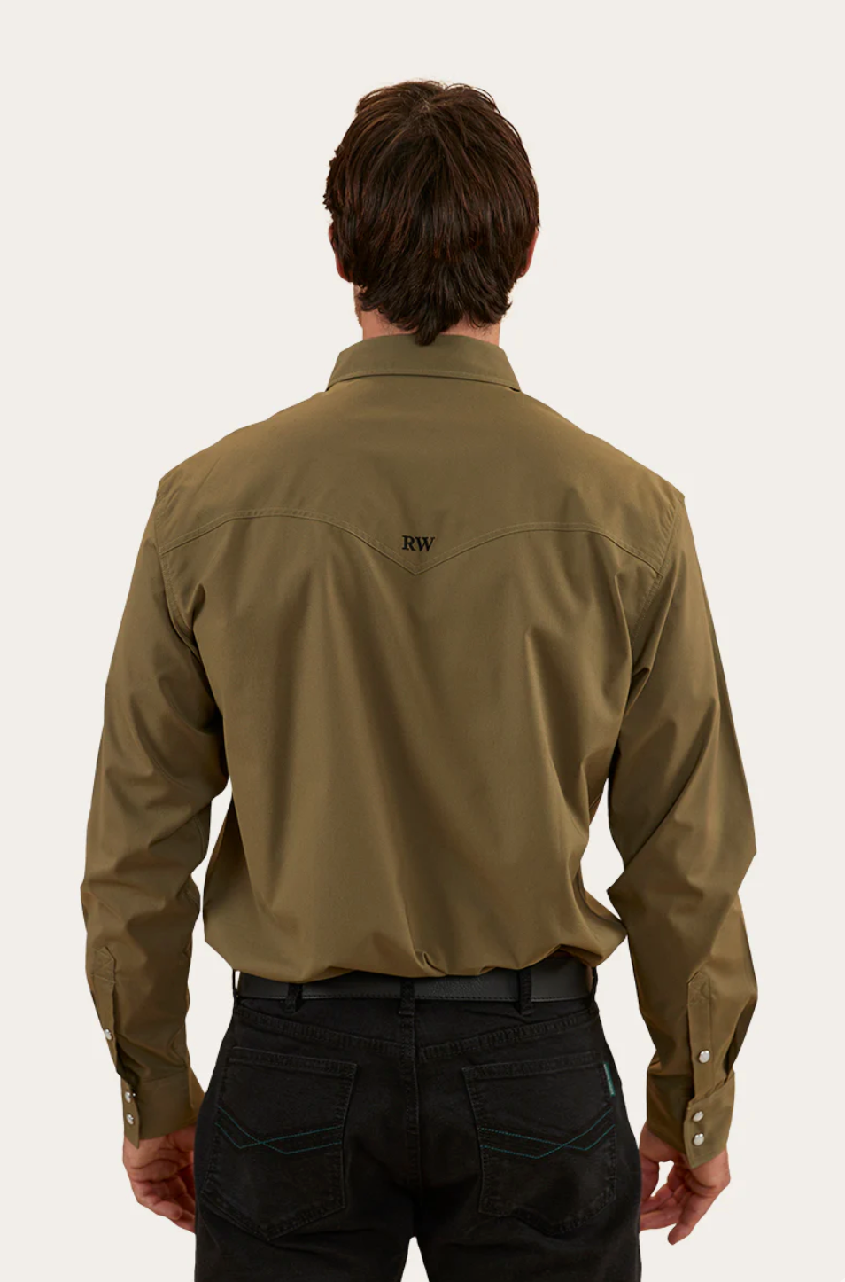 Ringers Western: Mens Dillinger Western Shirt - Green
