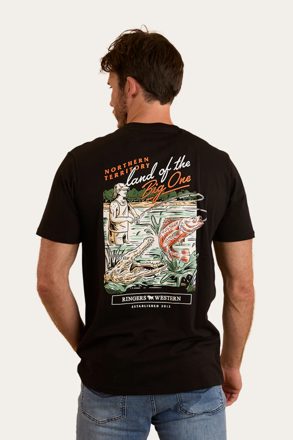 Ringers Western: Unisex Up North Tee - Black