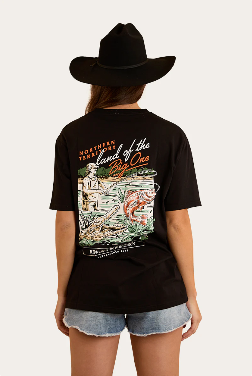 Ringers Western: Unisex Up North Tee - Black