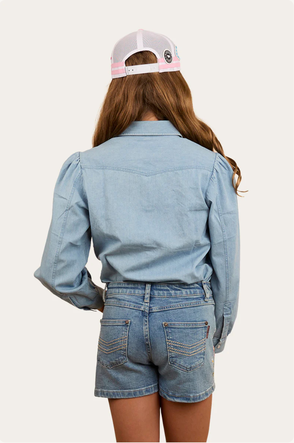 Ringers Western: Dahlia Kids Denim Shirt