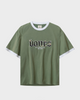 Billy Bones Club: Classic Ringer Tee - Sage/Camo