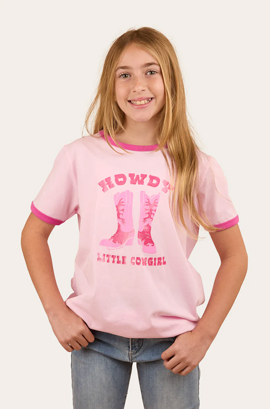 Ringers Western: Kids Howdy Cowgirl Tee