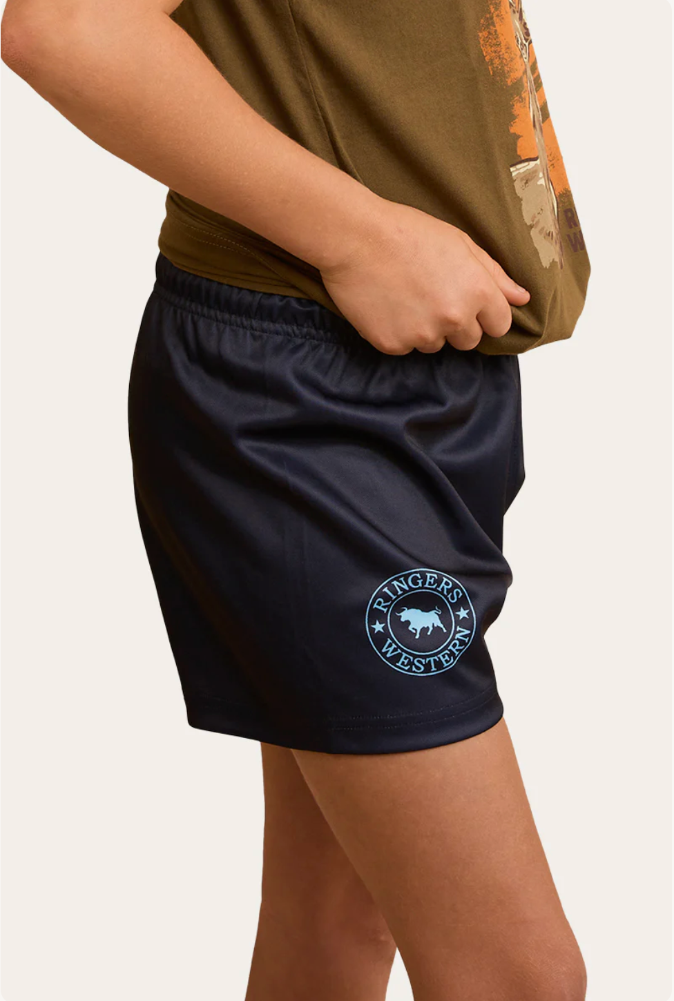 Ringers Western: Kids Navy Footy Shorts