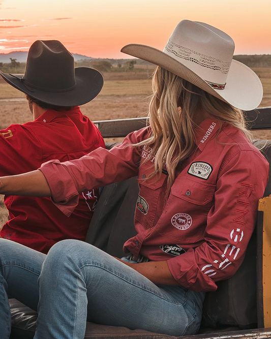 Ringers Western: Womans Barrel Racer Work Shirt