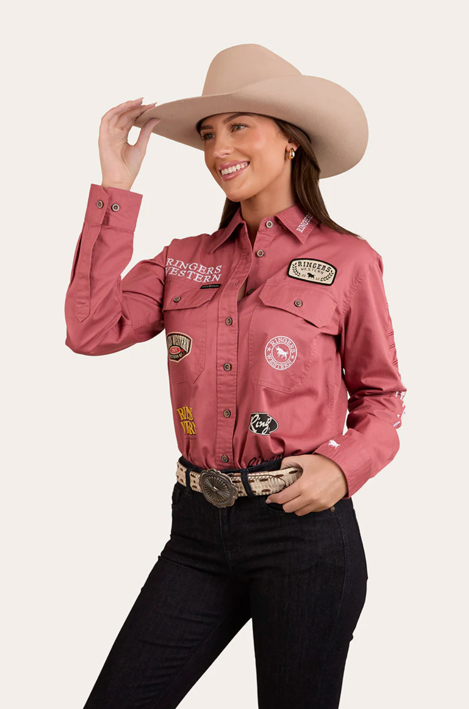 Ringers Western: Womans Barrel Racer Work Shirt