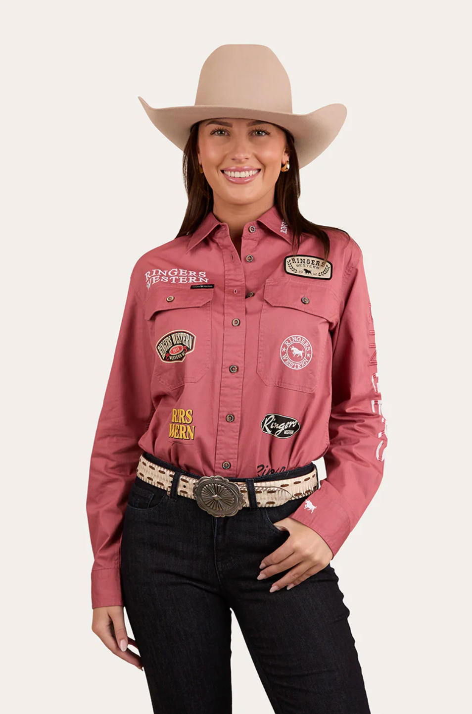 Ringers Western: Womans Barrel Racer Work Shirt