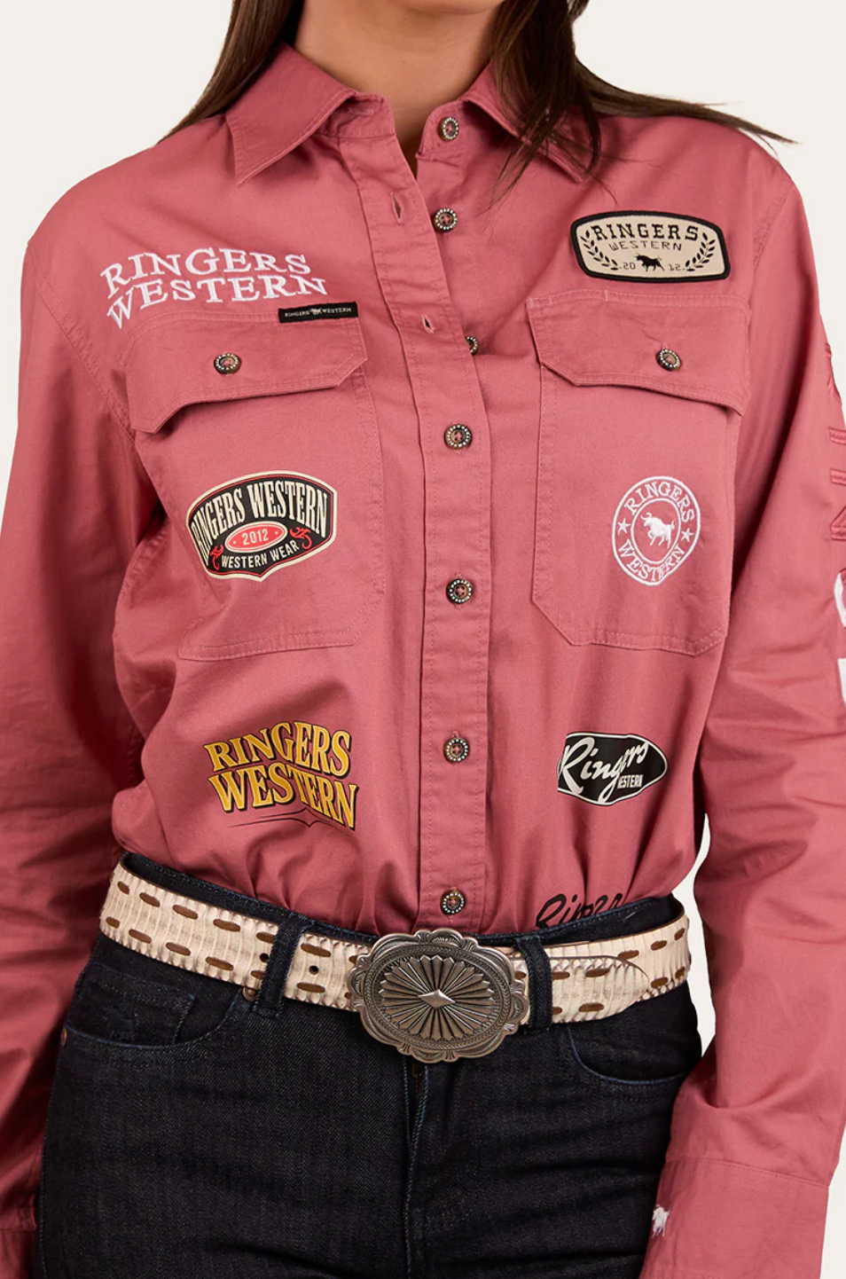 Ringers Western: Womans Barrel Racer Work Shirt