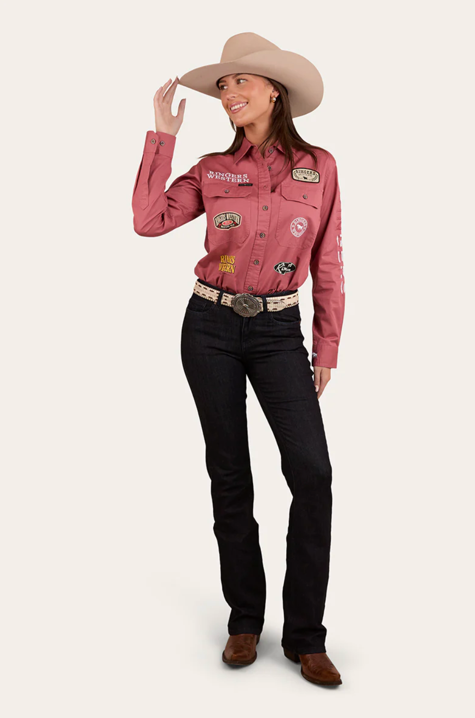 Ringers Western: Womans Barrel Racer Work Shirt