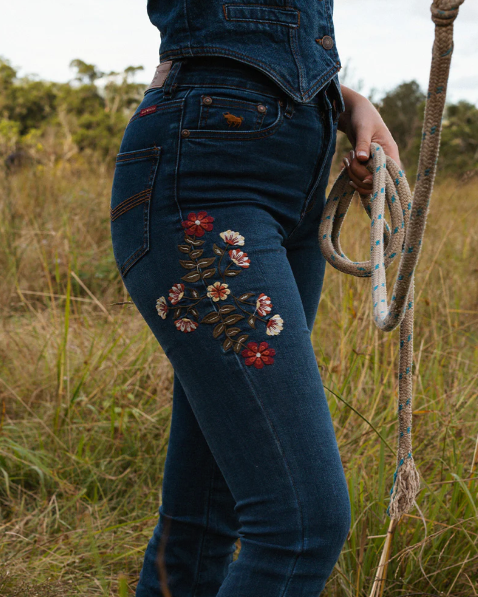 Ringers Western: Penny Rodeo Bootleg Jean - Classic Blue