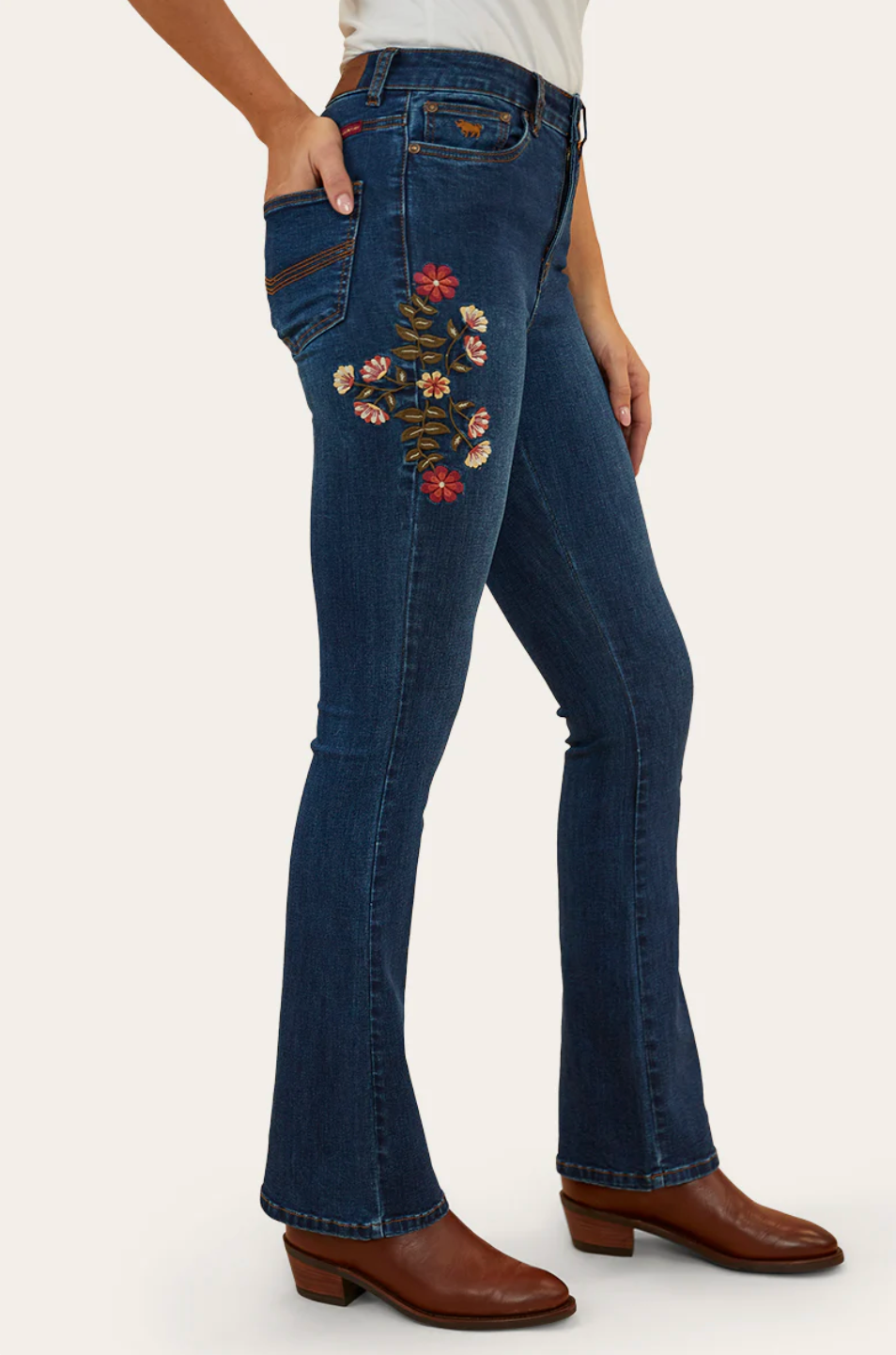 Ringers Western: Penny Rodeo Bootleg Jean - Classic Blue