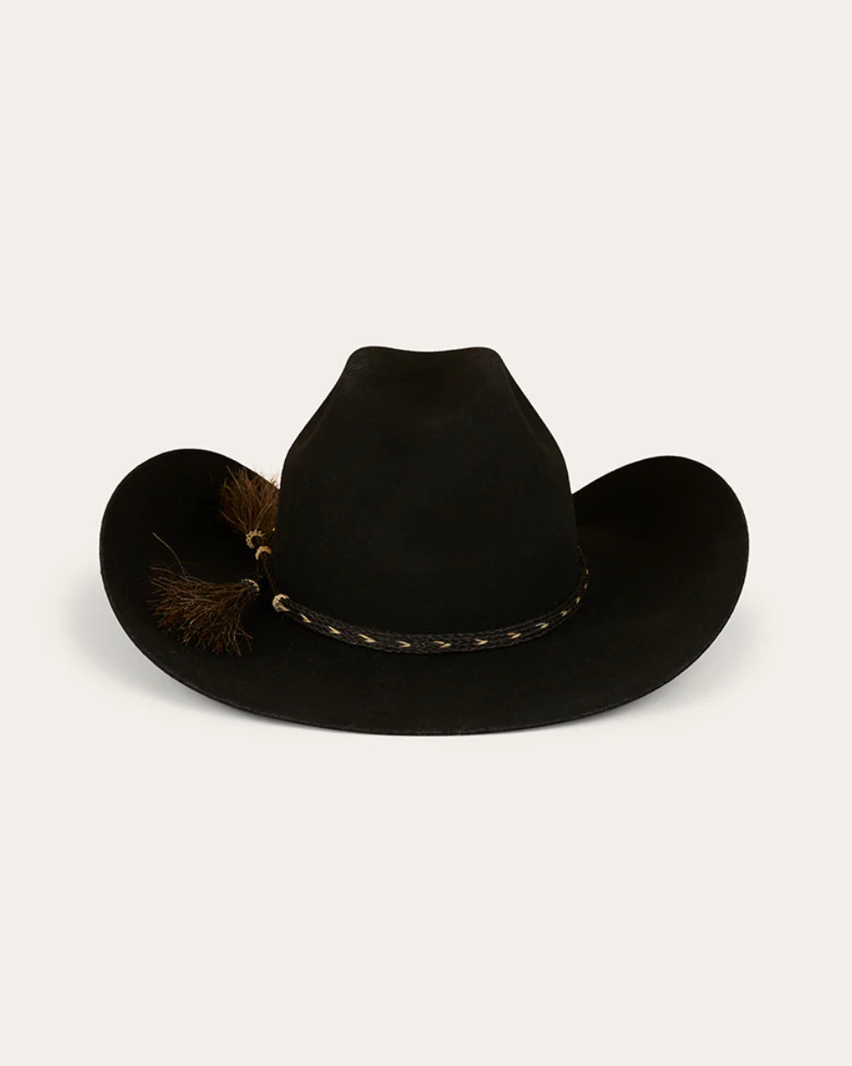 Ringers Western merino wool felt Cowboy hat in the colour black