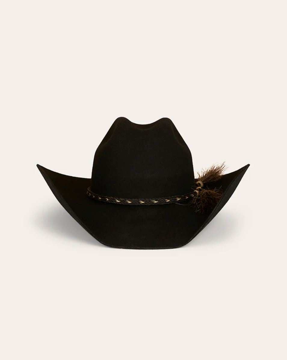 Ringers Western merino wool felt Cowboy hat in the colour black