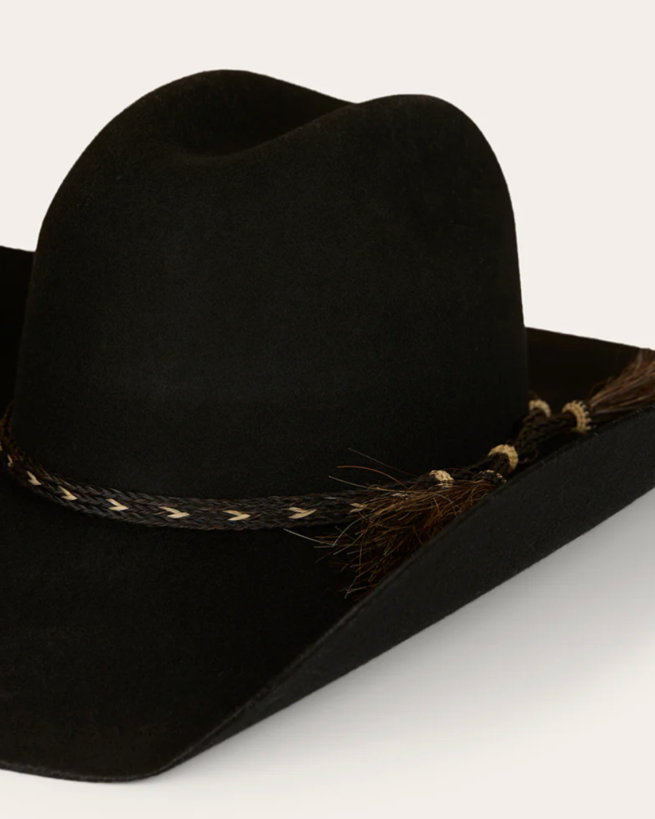 Ringers Western merino wool felt Cowboy hat in the colour black