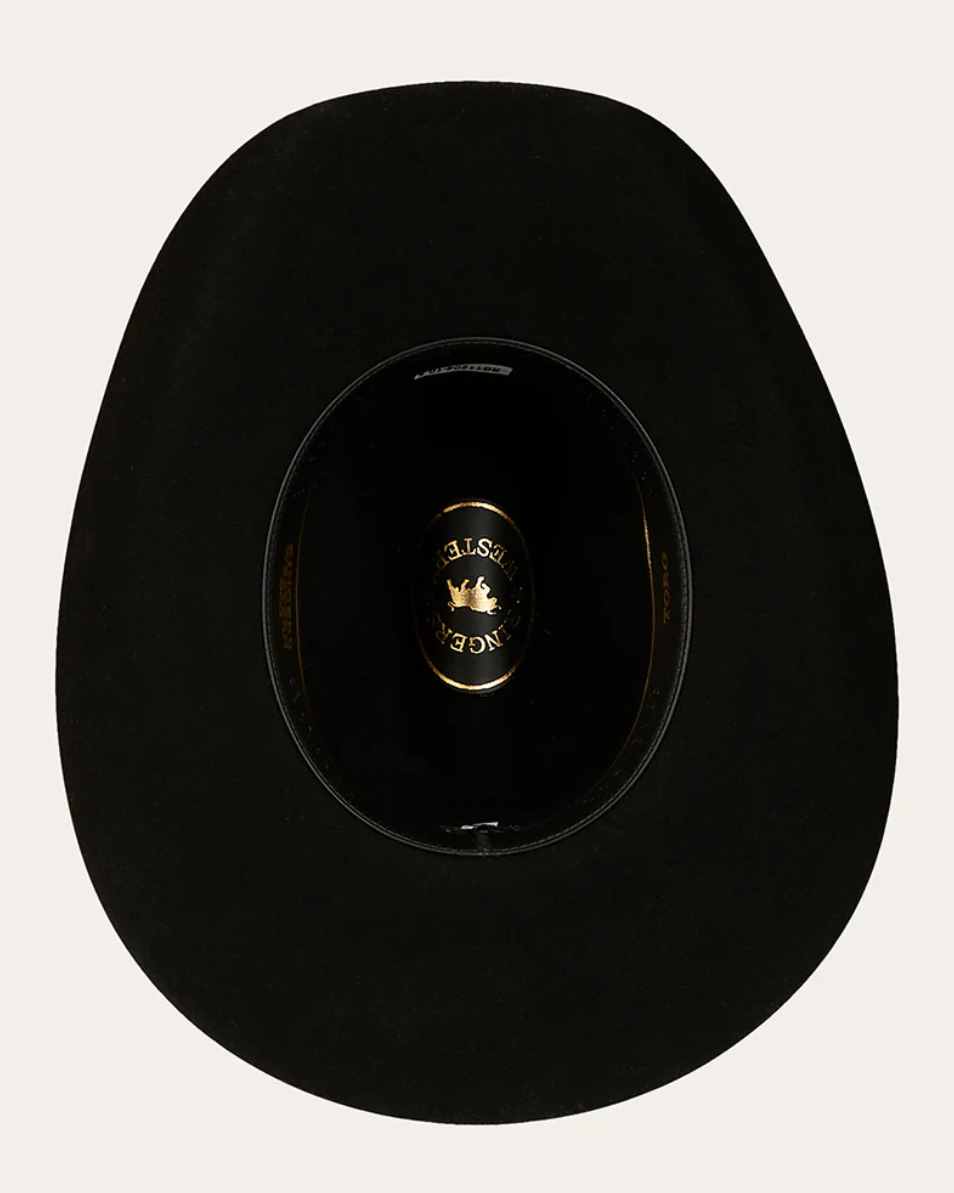 Ringers Western merino wool felt Cowboy hat in the colour black