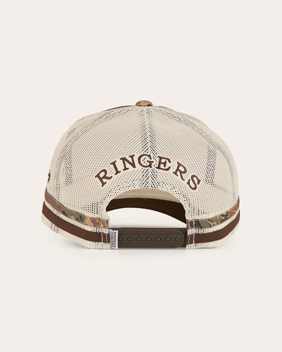 Ringers Western: "Shooter" Trucker Cap in Camouflage with a Ringers Patch on the front - Texas Western New Zealand