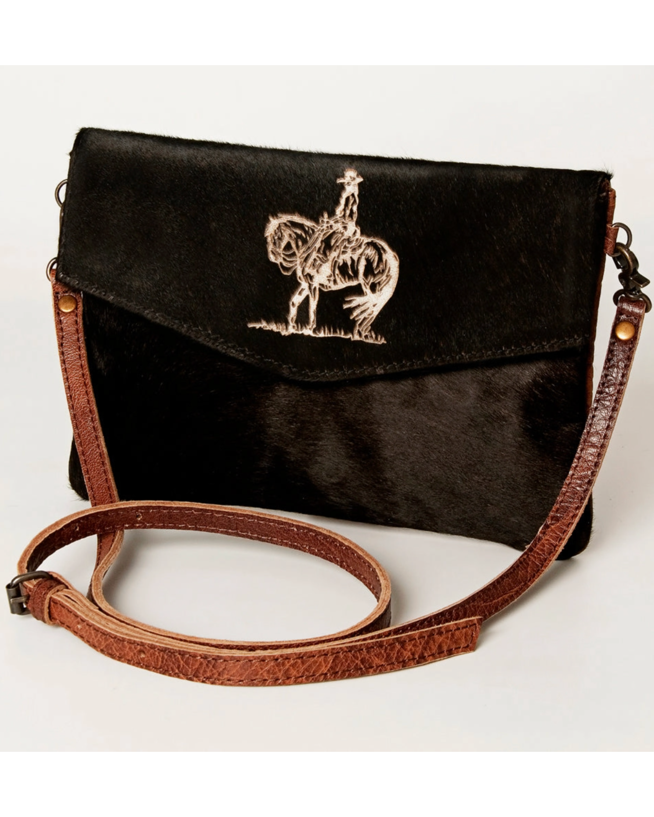 American Darling: Cowhide Cowboy Crossbody Bag