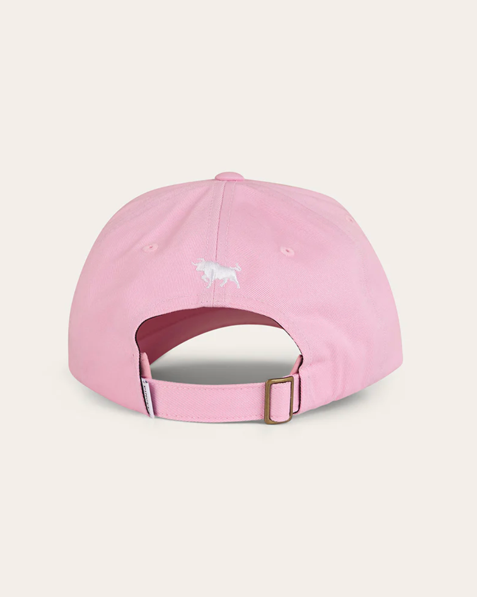 Ringers Western: Womans Pink Signature Bull Baseball Cap with white embroidery - Texas Western New Zealand