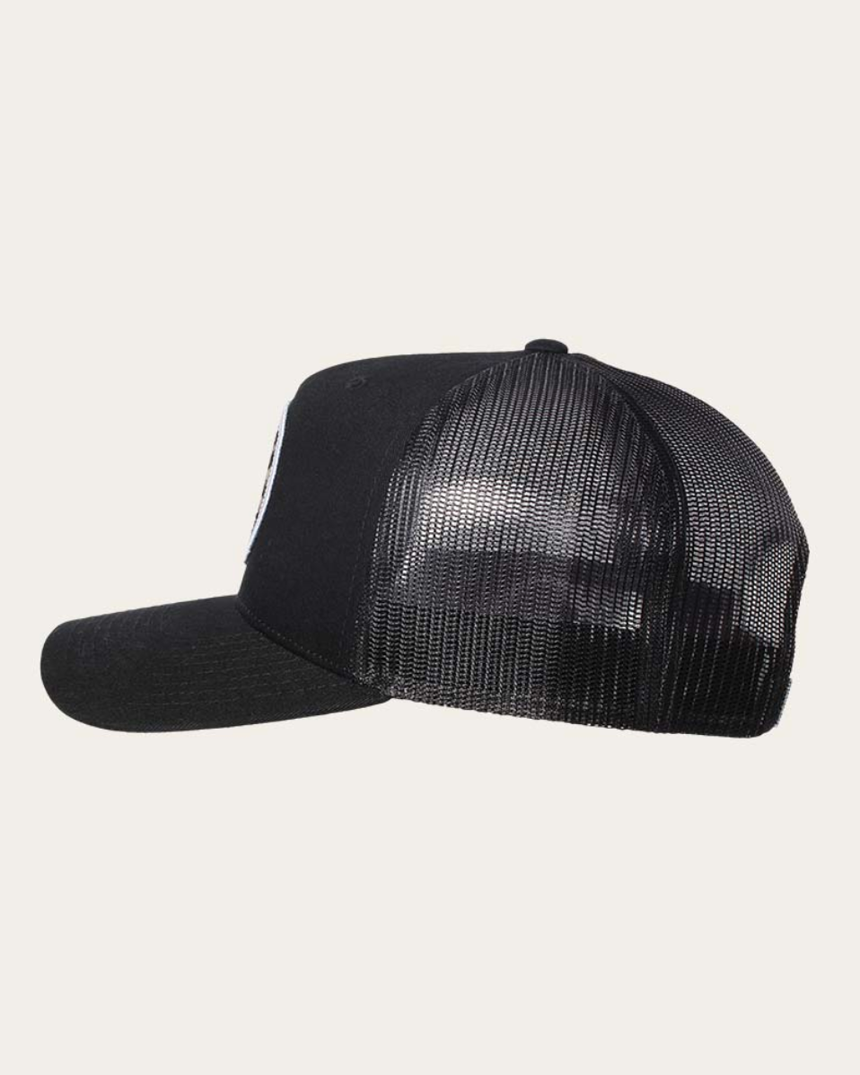 Ringers Western: Signature Bull Trucker in Black and Camo - Texas Western Apparel New Zealand