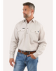Ringers Western: Mens King River Work Shirt - BEIGE