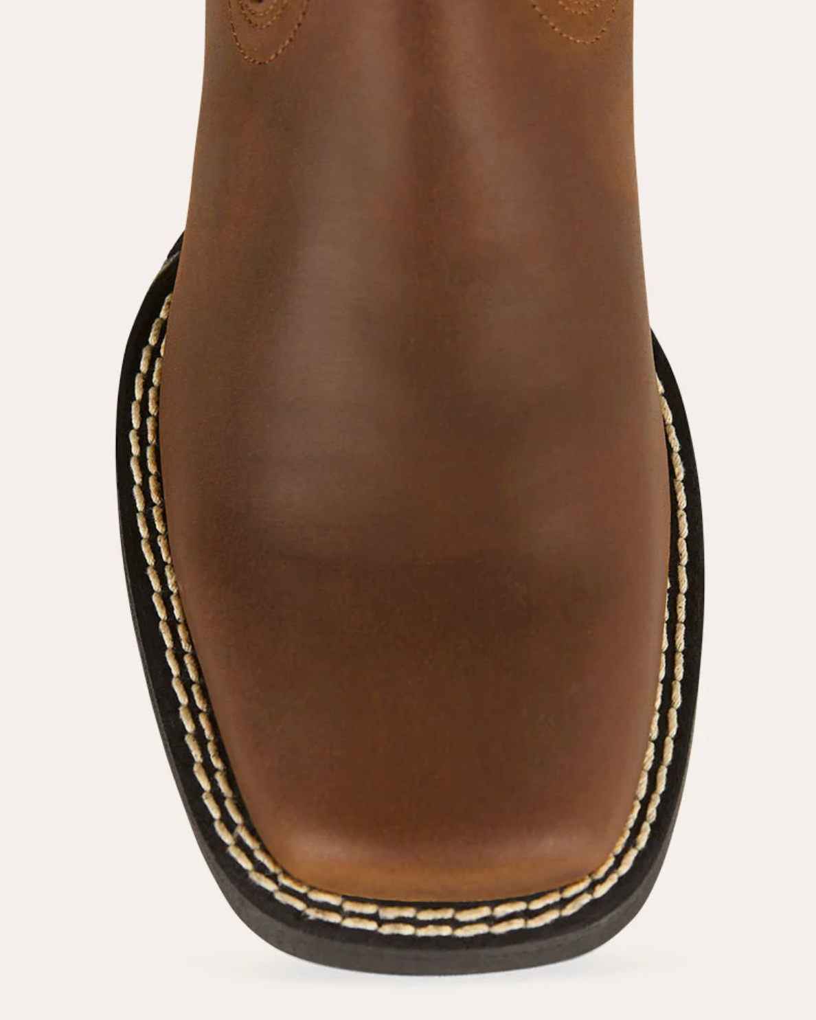 Ringers Western: Kids/Youth Leather Square Toe Roper Cowboy Boot in the colour Brown with a rubber sole - Texas Western New Zealand