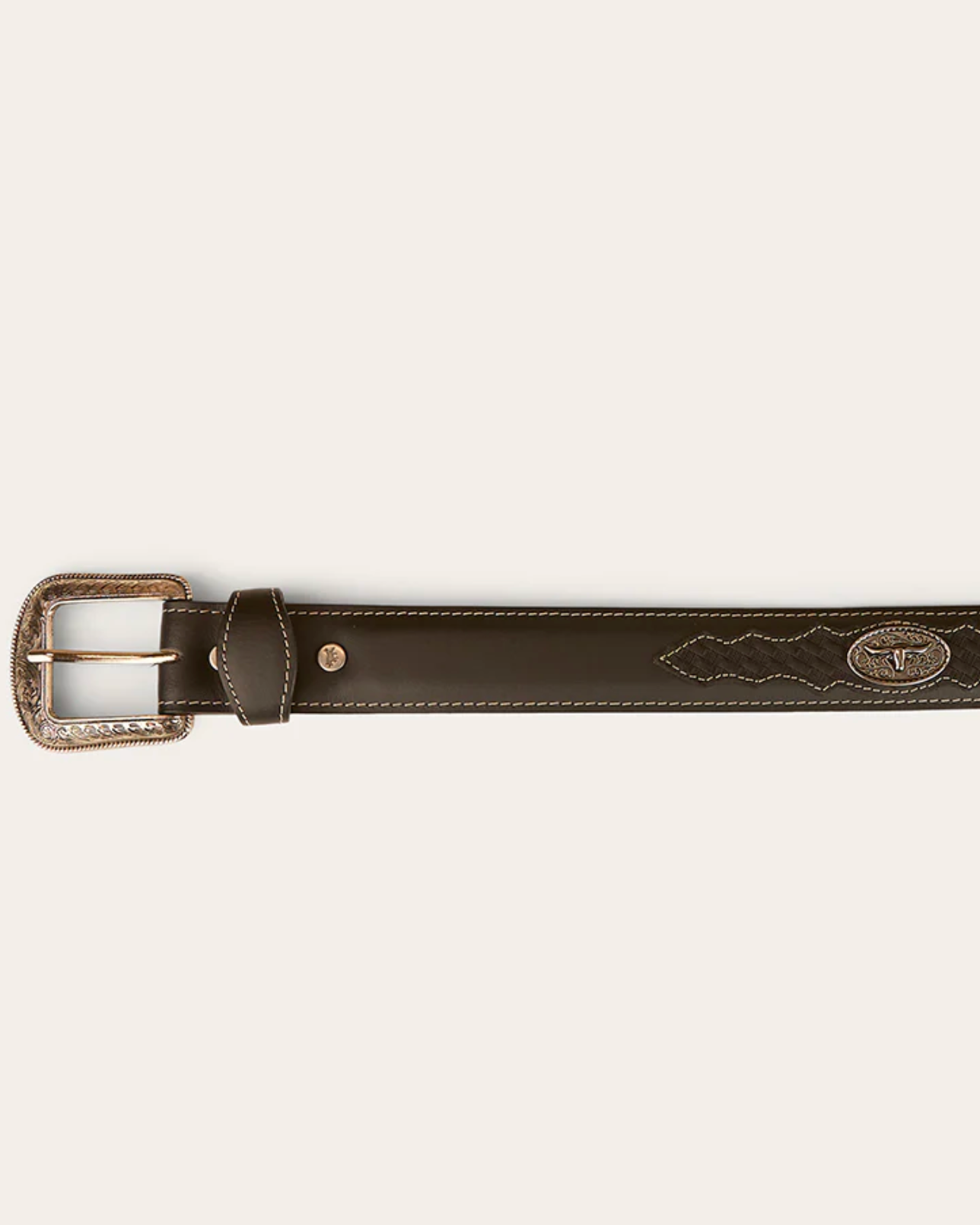 Ringers Western: Cattleman Leather Belt