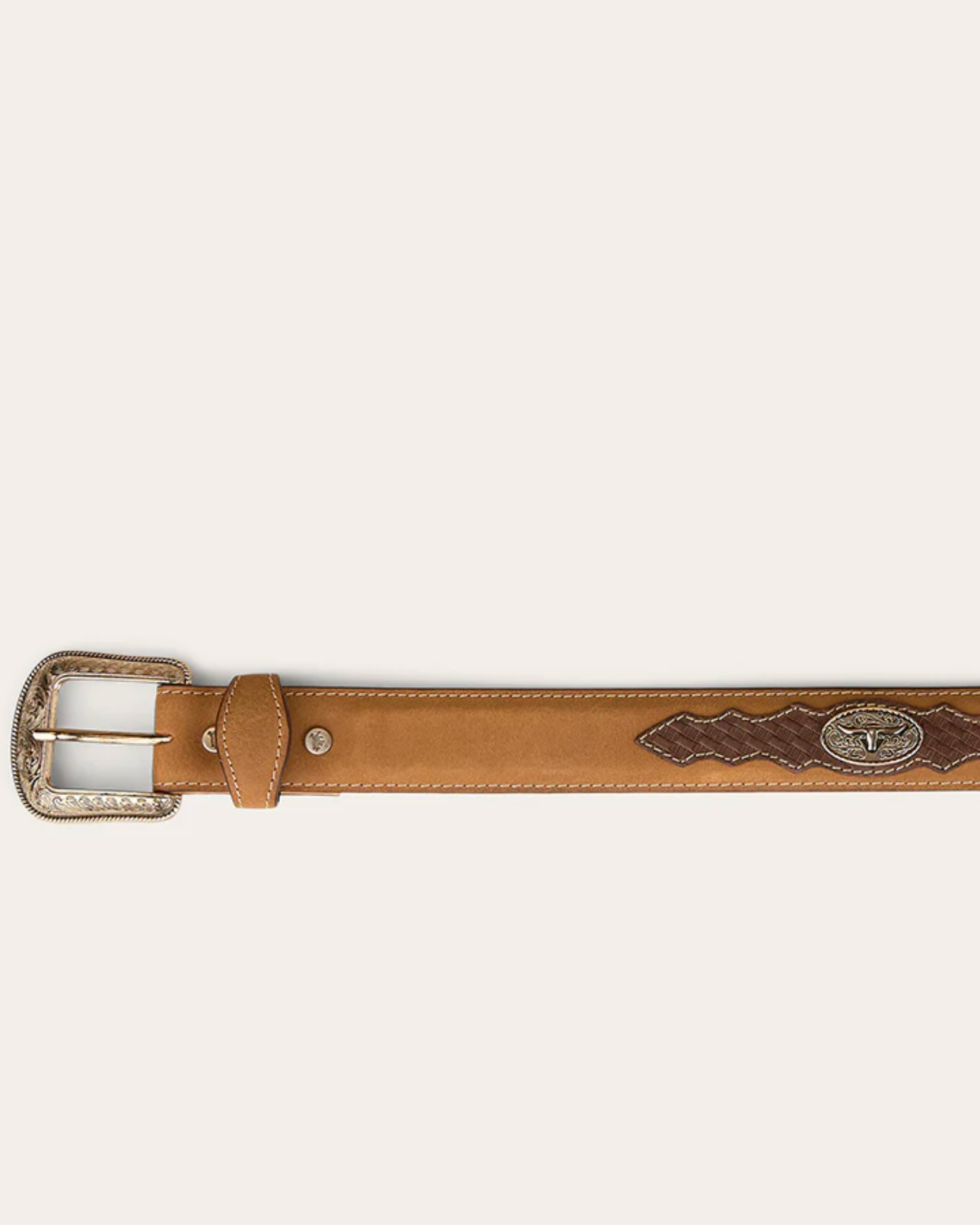 Ringers Western: Cattleman Leather Belt - Brown