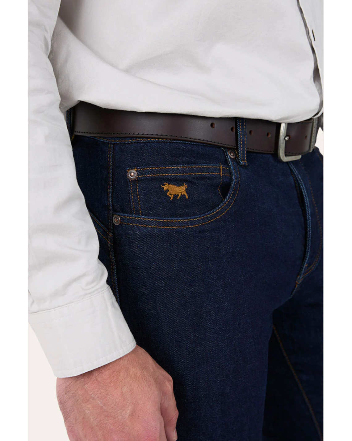 Ringers Western: Mens Mitchell Straight Leg Jeans in Dark Blue - Texas Western New Zealand