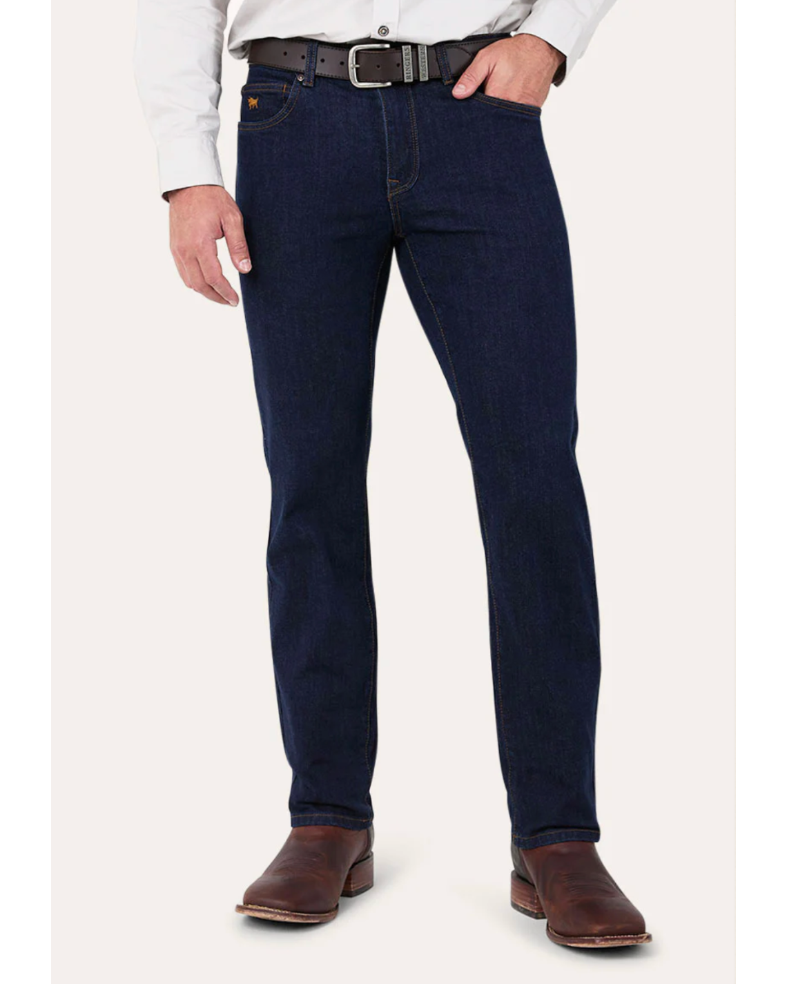 Ringers Western: Mens Mitchell Straight Leg Jeans in Dark Blue - Texas Western New Zealand