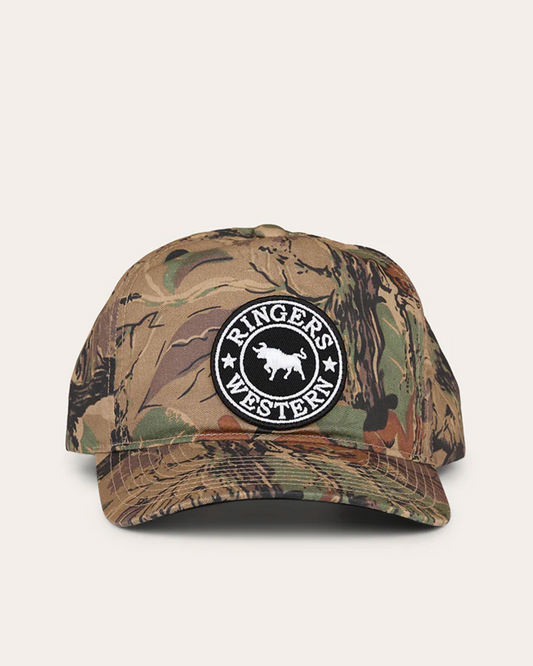 Ringers Western: Signature Bull Blackwater Baseball Cap in Camo - Texas Western New Zealand