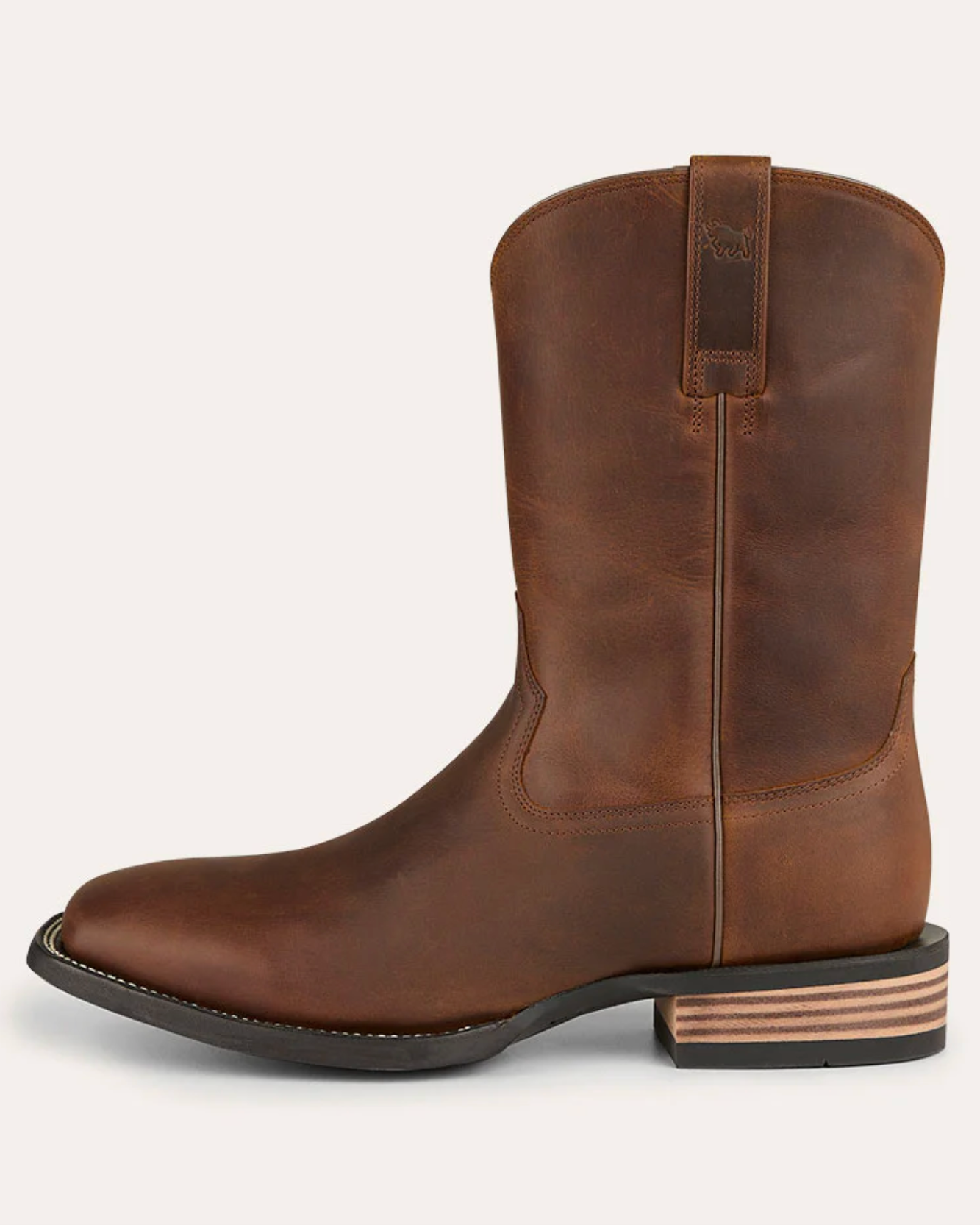 Ringers Western: Roper Square Toe Mens Leather Cowboy Boots - Texas Western New Zealand