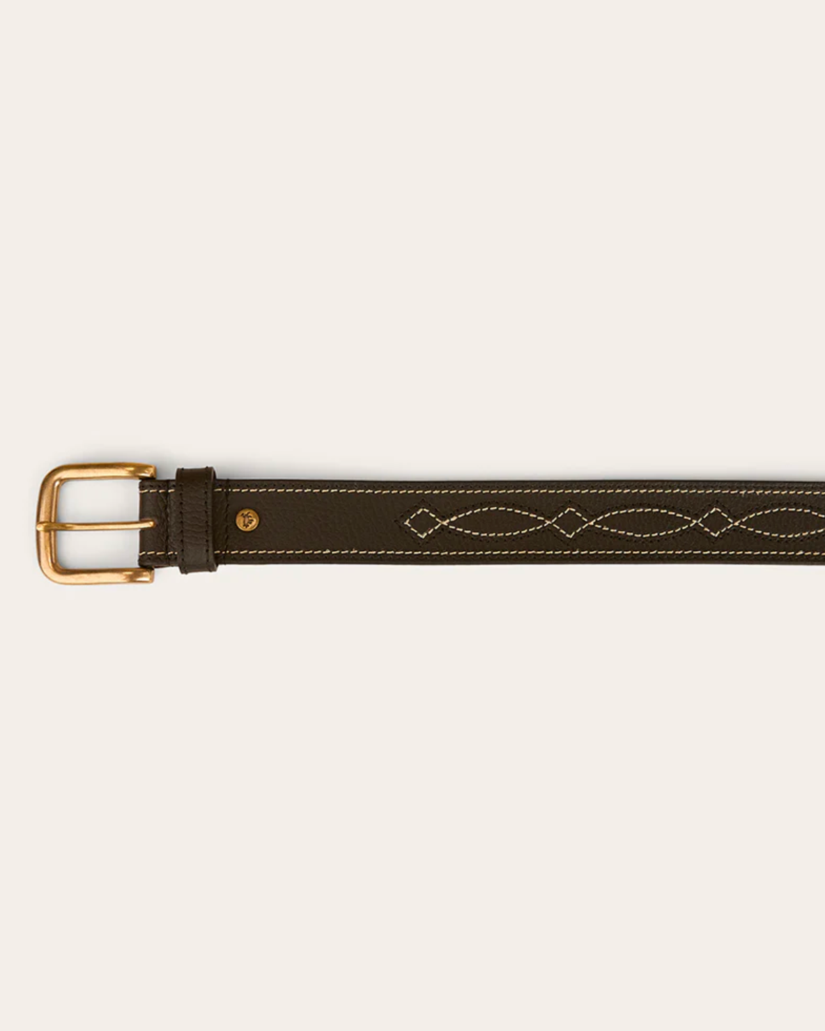 Ringers Western: Crossover Leather Belt in Black with western stitching - Texas Western New Zealand