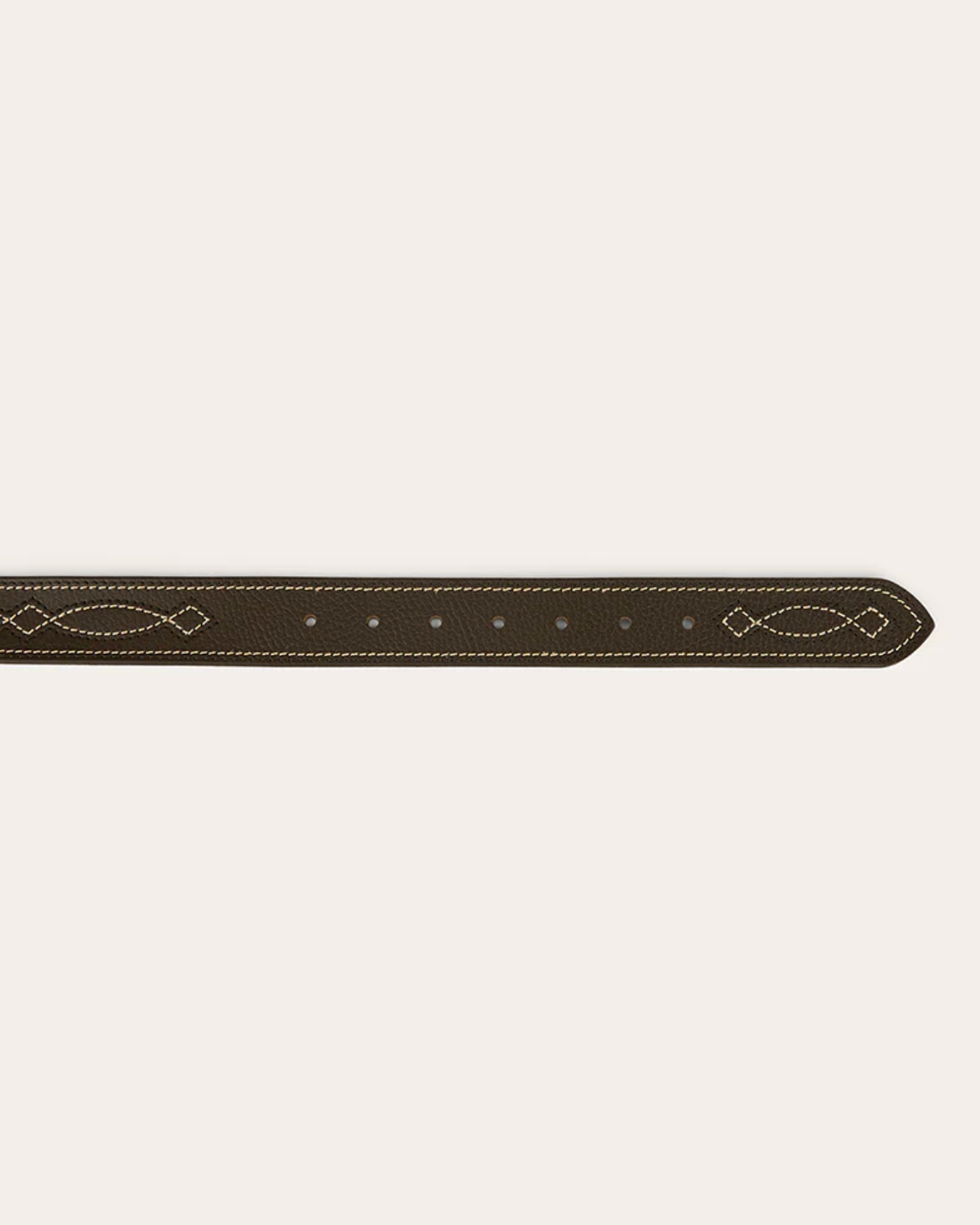 Ringers Western: Crossover Leather Belt in Black with western stitching - Texas Western New Zealand
